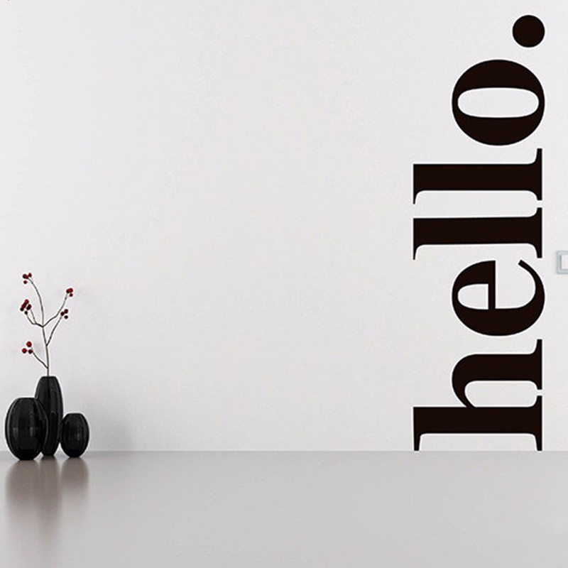 Office Furniture Outlet - Наклейка на стену с цитатами «Hello»,