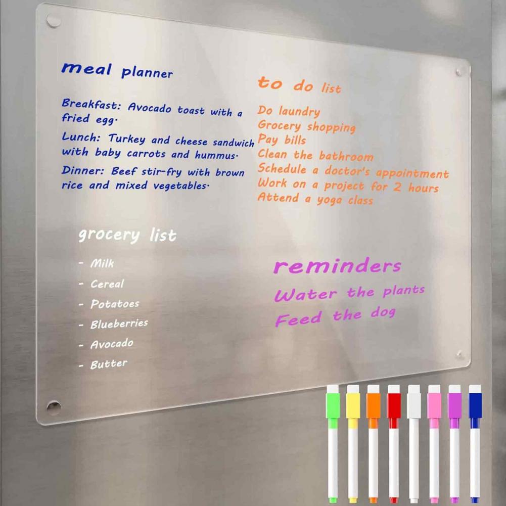 Dry Erase Weekly - Акриловый настенный календарь для планирования, магнитная
