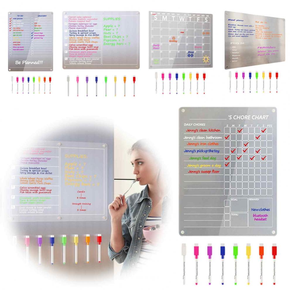 Акриловый настенный календарь  – обзор и цена Dry Erase Weekly