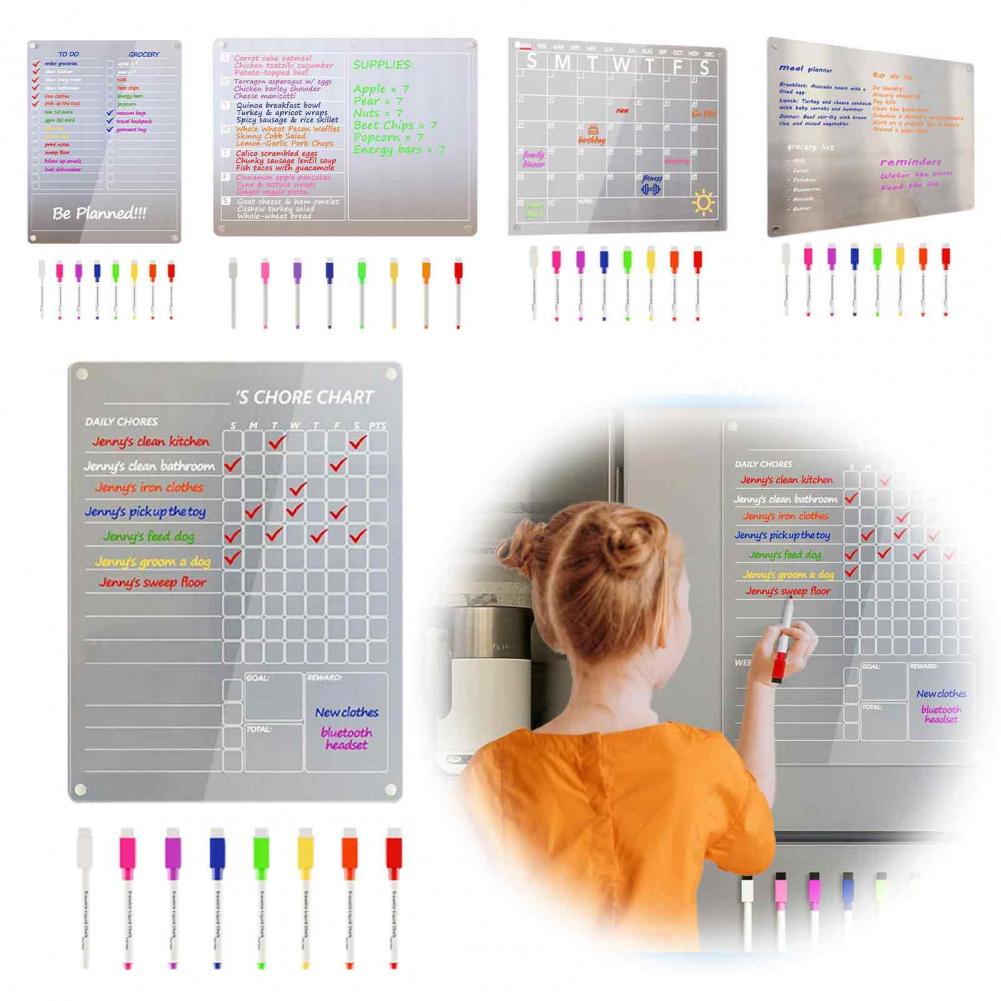Акриловый настенный календарь  – обзор и цена Dry Erase Weekly
