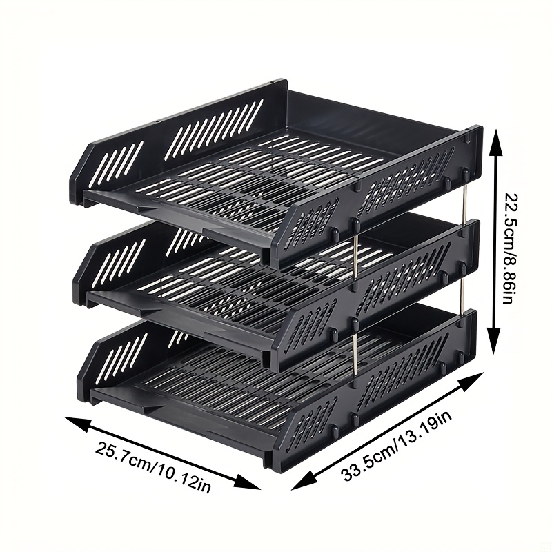 Трехъярусный расширяемый насто – обзор и цена Desktop Filing Tray