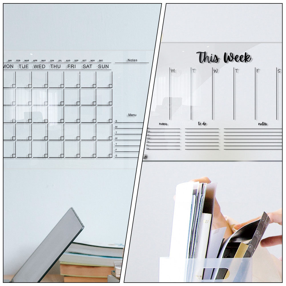 2 комплекта прозрачных акрилов – обзор и цена Dry Erase Weekly